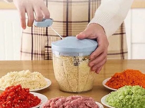 🥗 Eotia Hand Cutter – 900ML Manual Vegetable and Food Chopper