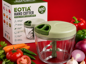 🥗 Eotia Hand Cutter – 900ML Manual Vegetable and Food Chopper
