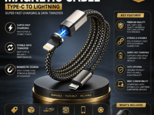 🔥 Original Magnetic Type-C to Lightning Cable