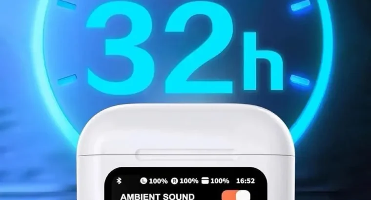 🎧 Premium Smart AirPods – ANC + Ambient Sound + Digital Display! 🔥
