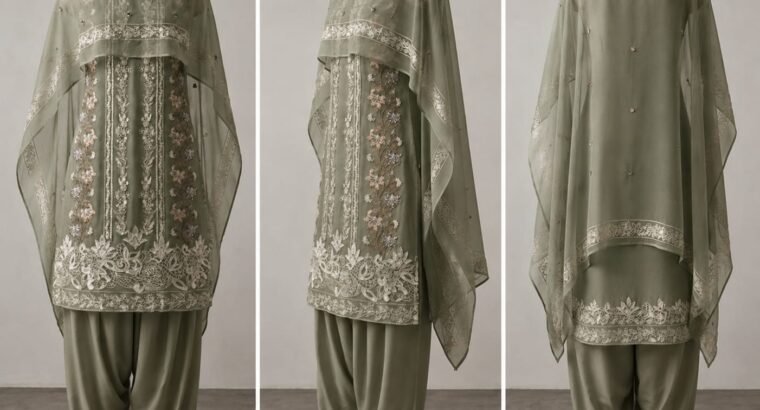 Embroided chiffon