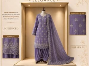 Embroided chiffon