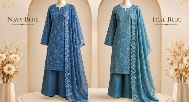 Embroided chiffon