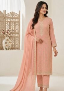 Embroided chiffon
