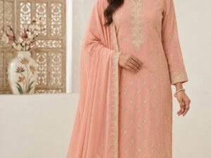 Embroided chiffon
