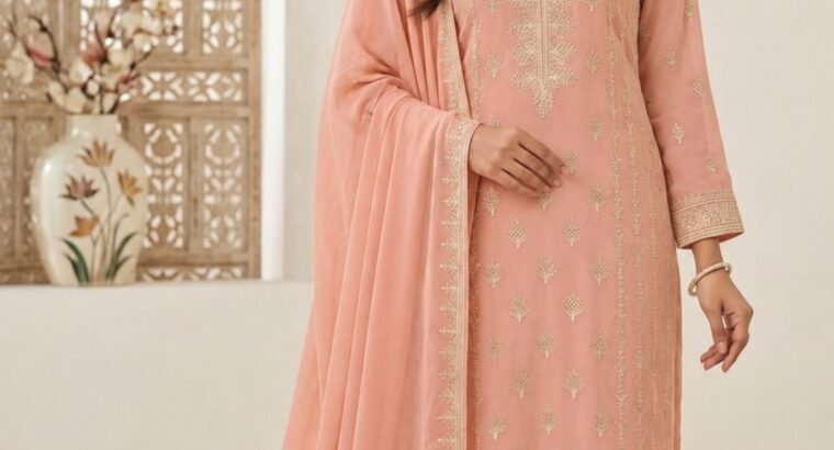Embroided chiffon