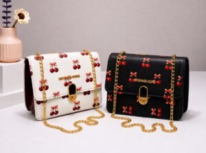 Premium Cherry Print Handbag