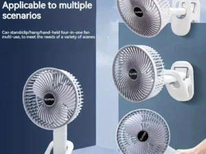 Noor MartRechargeable 3-in-1 Clip Fan