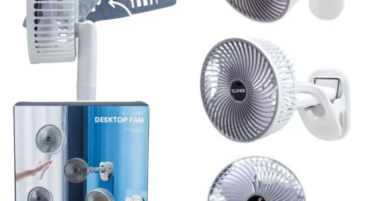 Noor MartRechargeable 3-in-1 Clip Fan