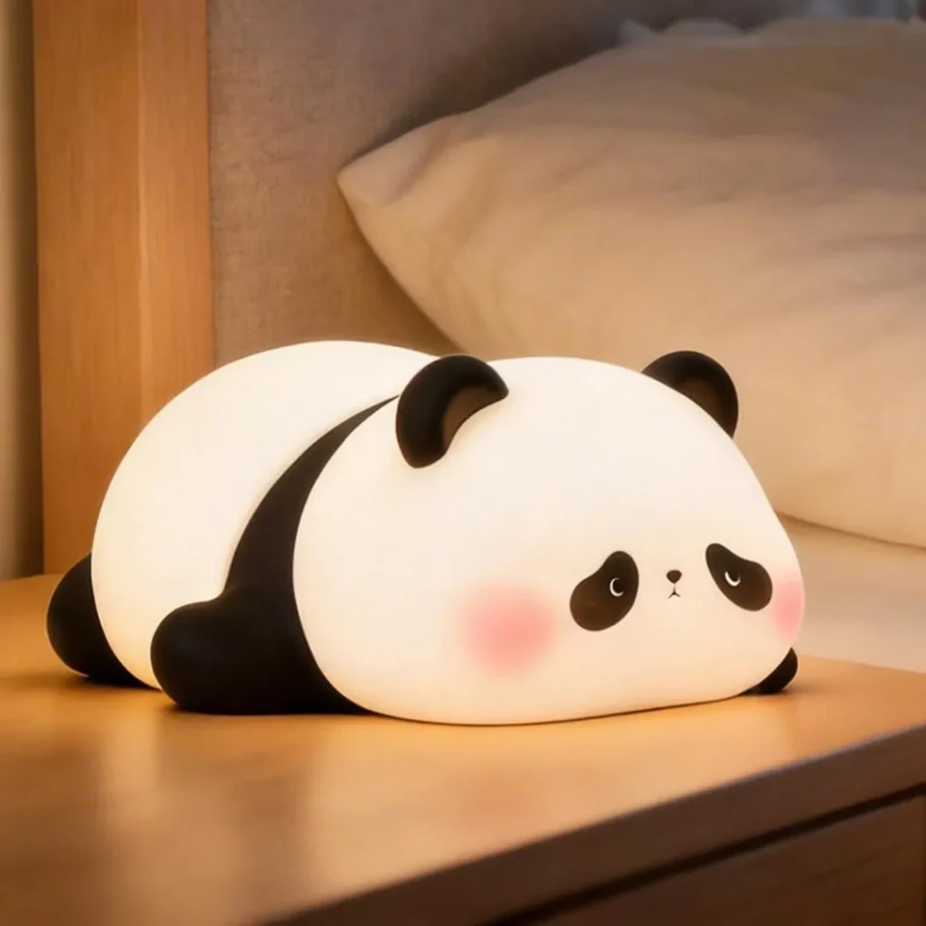 Rechargeable Panda Lamp for Bedroom & Study Room | Cute LED Night Light - photo 1