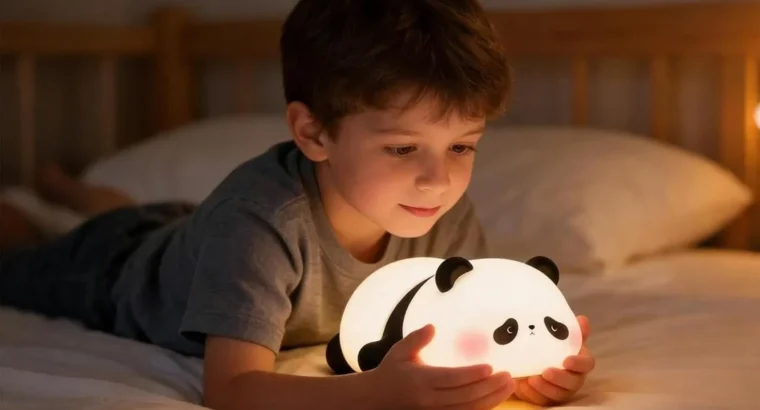 Rechargeable Panda Lamp for Bedroom & Study Room | Cute LED Night Light