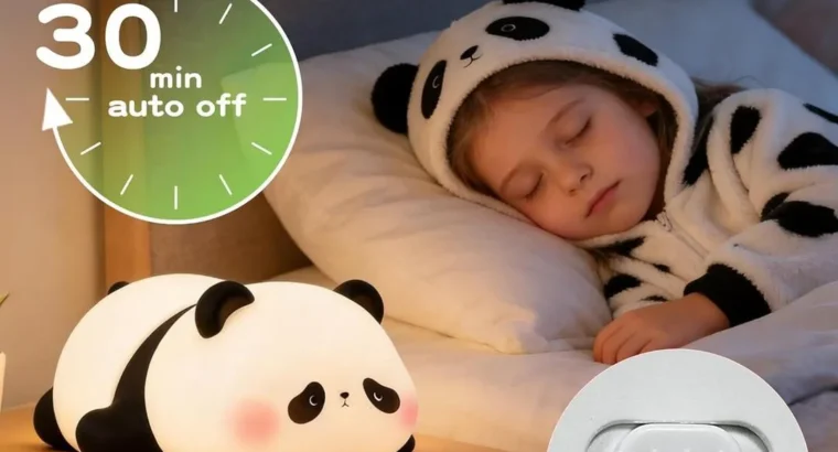 Rechargeable Panda Lamp for Bedroom & Study Room | Cute LED Night Light