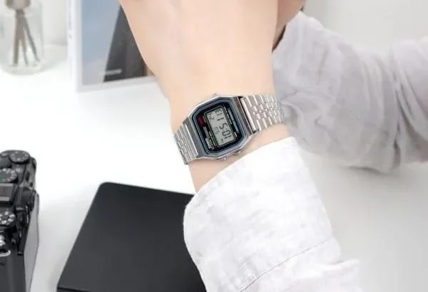 Stainless Steel Digital Watch for Men Si...