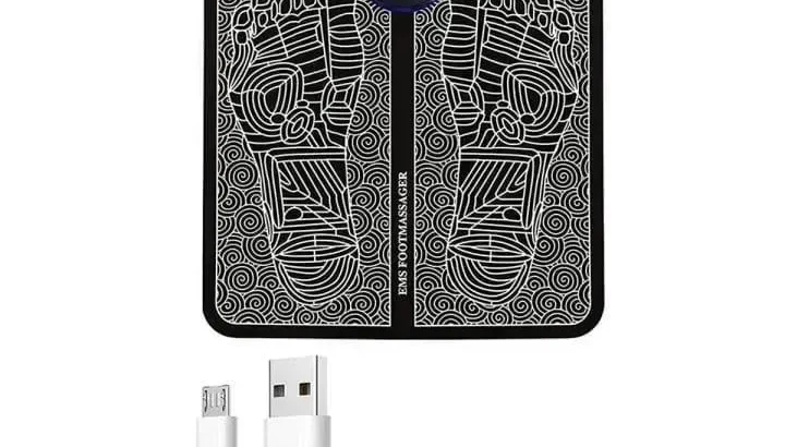 Rechargeable EMS Foot Massager Pad | Electric Foot Massage Mat | Pain Relief