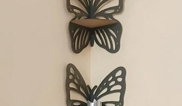 Butterfly Wall Shelves Corner Decor Set of 5