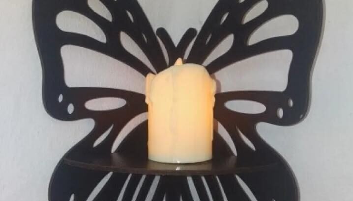 Butterfly Wall Shelves Corner Decor Set of 5