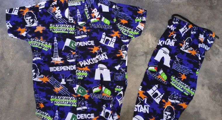 14 August 2 Pcs Dhanak Shirt and Shorts Set 3 to 8 Year Boy