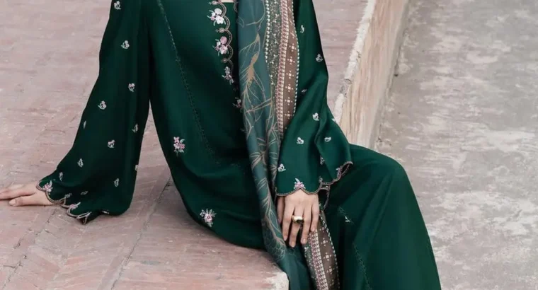 3 Pcs Women’s Unstitched Embroidered Suit