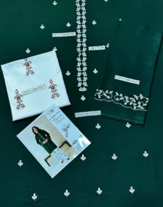 2 Pcs Women’s Unstitched Embroidered Suit