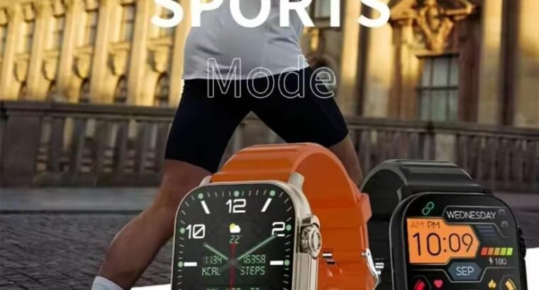 T10 Ultra 2 Smart Watch Orange Silicone Bluetooth 5 Fitness Tracker