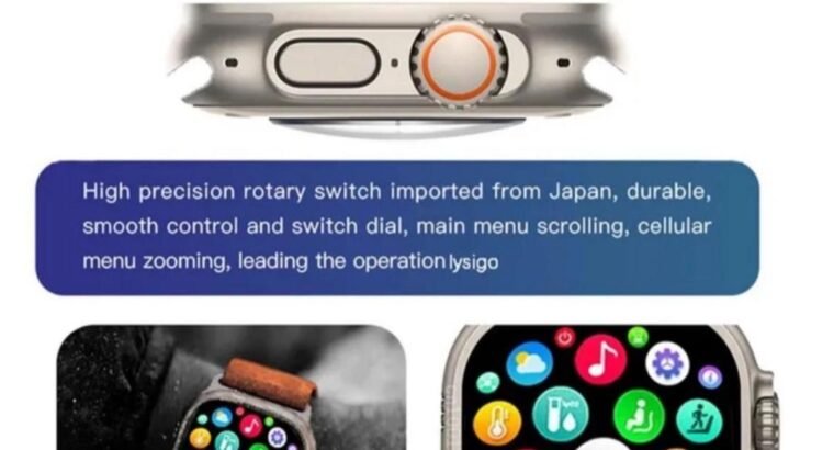 T10 Ultra 2 Smart Watch Orange Silicone Bluetooth 5 Fitness Tracker