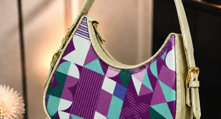 Floral Rexine Hobo Bag Adjustable Handle