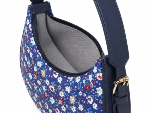 Floral Rexine Hobo Bag Adjustable Handle