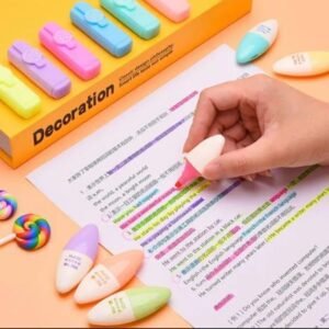6 Pcs Colorful Highlighter Pens for School College
