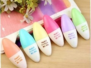 6 Pcs Colorful Highlighter Pens for School College