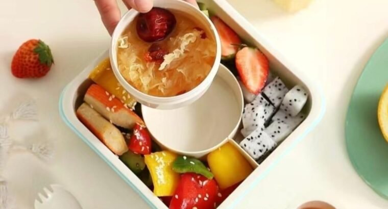 Back to School 2L Bento Lunch Box with Silicone Seal, BPA Free, Snap Lock,