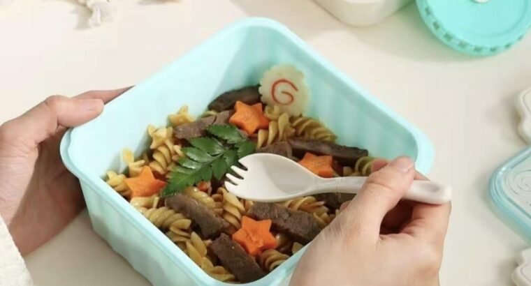 Back to School 2L Bento Lunch Box with Silicone Seal, BPA Free, Snap Lock,