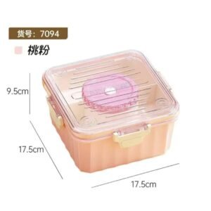 Back to School 2L Bento Lunch Box with Silicone Seal, BPA Free, Snap Lock,