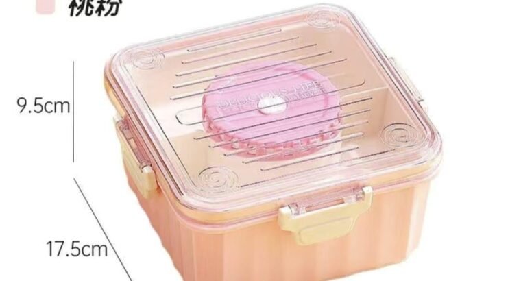 Back to School 2L Bento Lunch Box with Silicone Seal, BPA Free, Snap Lock,