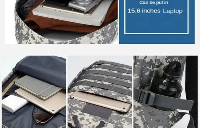 Back to School Camouflage Backpack for Daily Commutes & Travels