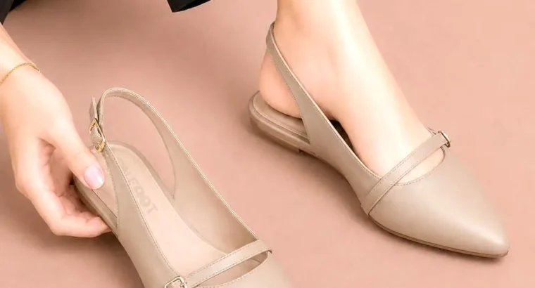 Elegant Slingback Pointed Toe Flats – 07...