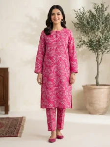 2 Pcs Women’s Unstitched Printed Suit