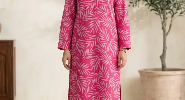 2 Pcs Women’s Unstitched Printed Suit