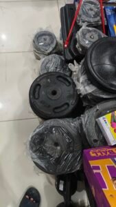 gym RUBBER coated plates for fitness