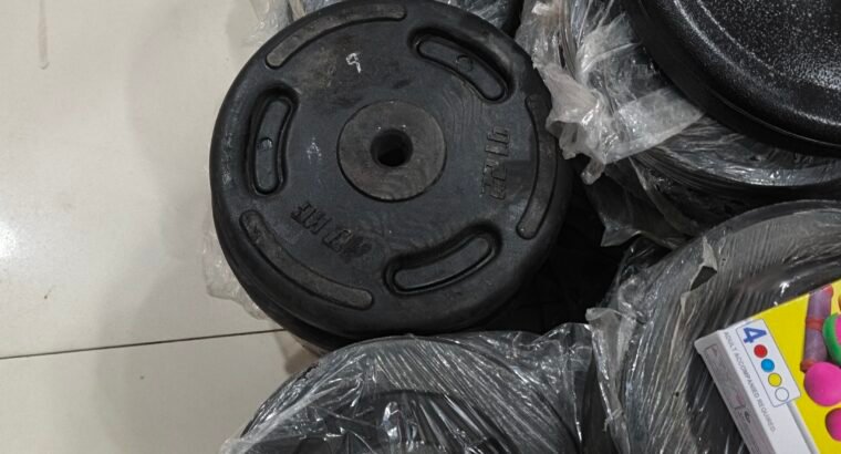 gym RUBBER coated plates for fitness