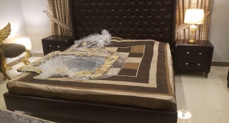 Luxury King Size Leather Bedroom Set – P...