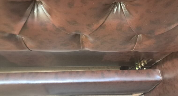 Luxury King Size Leather Bedroom Set – Premium Tufted Headboard