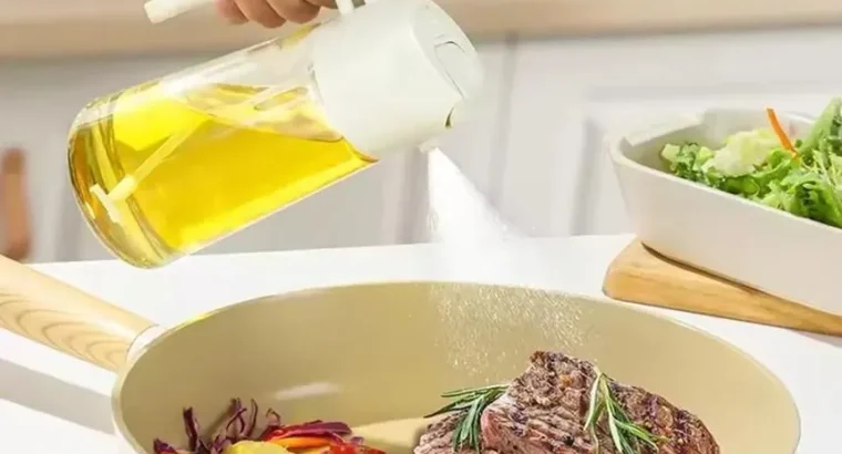 Glass oil sapry bottle use in kitchen