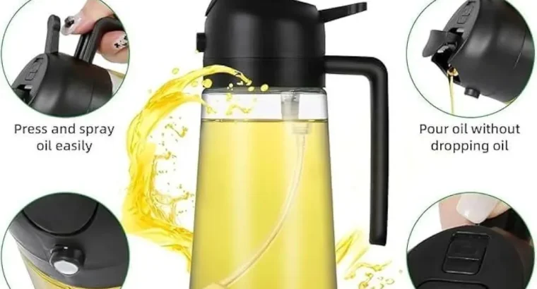 Glass oil sapry bottle use in kitchen