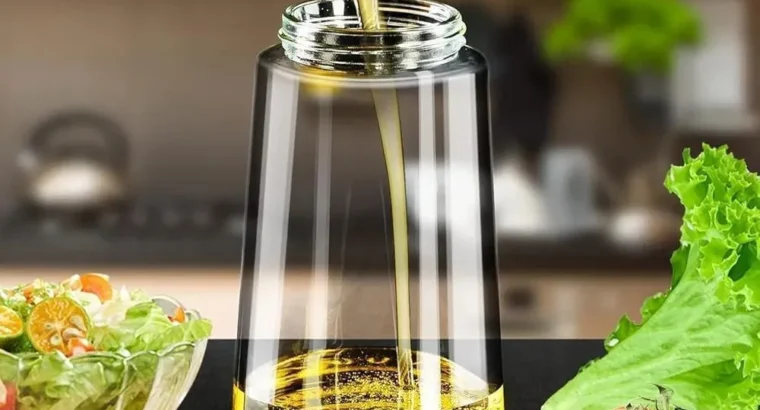 Glass oil sapry bottle use in kitchen