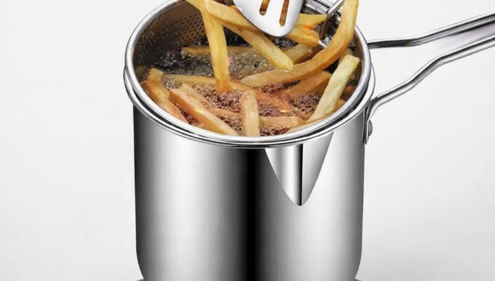 deep frying pot stainless steel