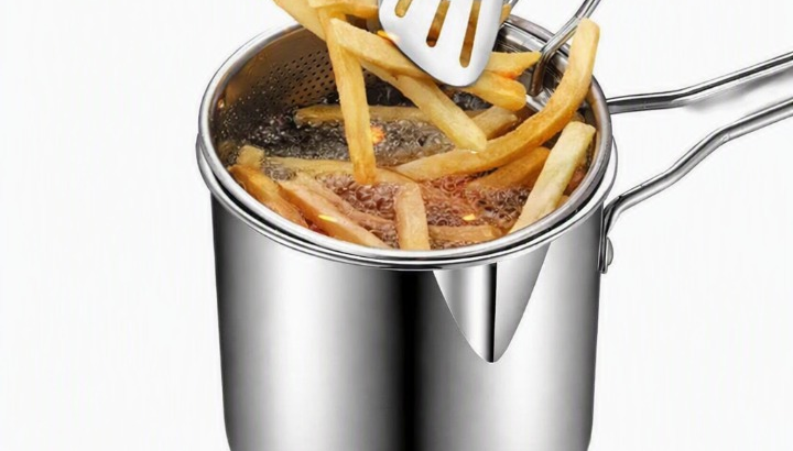 deep frying pot stainless steel