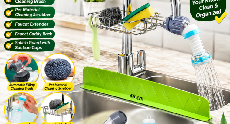 5-in-1 Ultimate Kitchen Cleaning and Sink Organizer Bundle