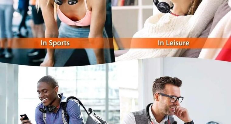 Portable Foldable Neck Fan – Powerful Hands-Free Cooling Fan | Rec