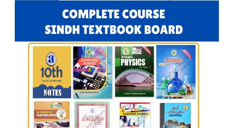 X Class Sindh Board Books + Notes Bundle for Computer Science Students