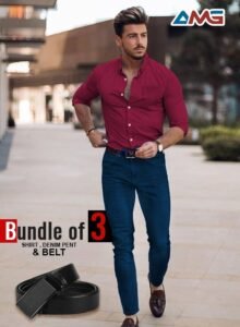 PACK OF 3  LUNCHINGMEN  PENT,  SHIRT and BELT
